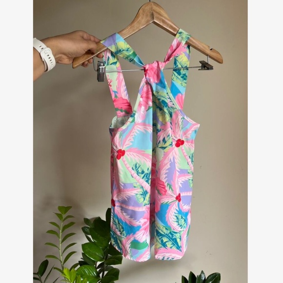 Tropical Print Multicolor Halter Top - Picture 9 of 9